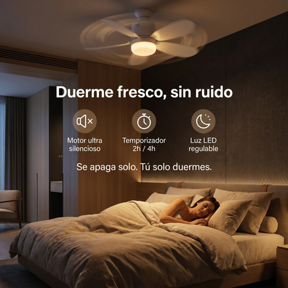 Ventilador de techo con luz LED