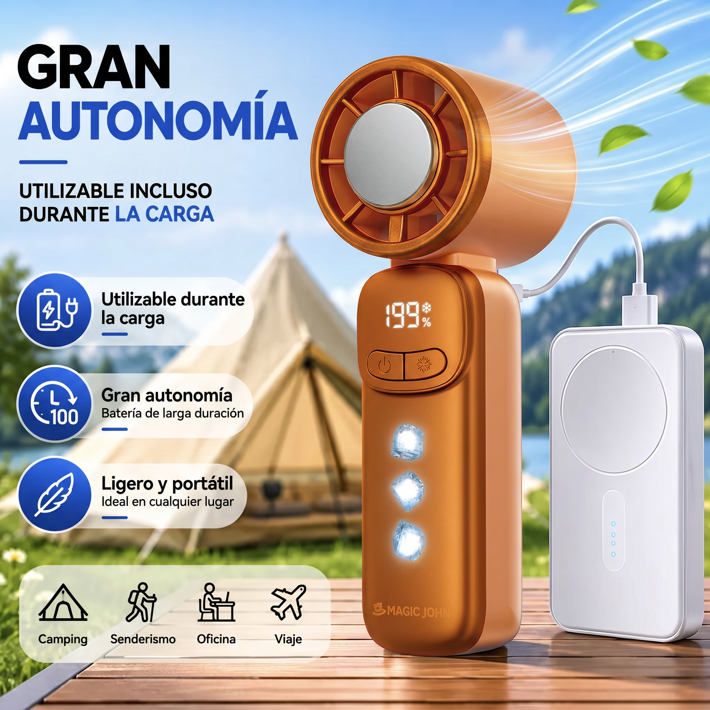 Mini ventilador portátil